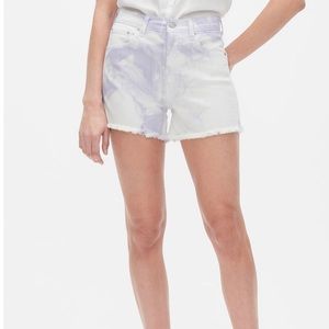 Brand New! Gap Purple wash 3 1/2” High Rise Shorts